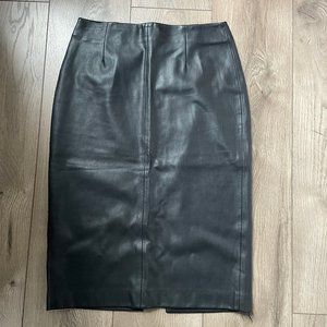Skirt midi fake leather size M